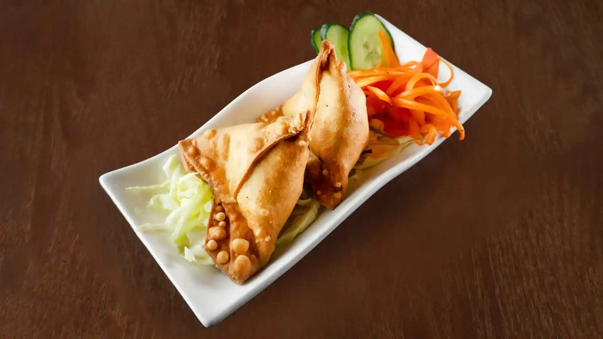 Fresh Beef Samosas at Bharat Masala in Mill Woods, Edmonton