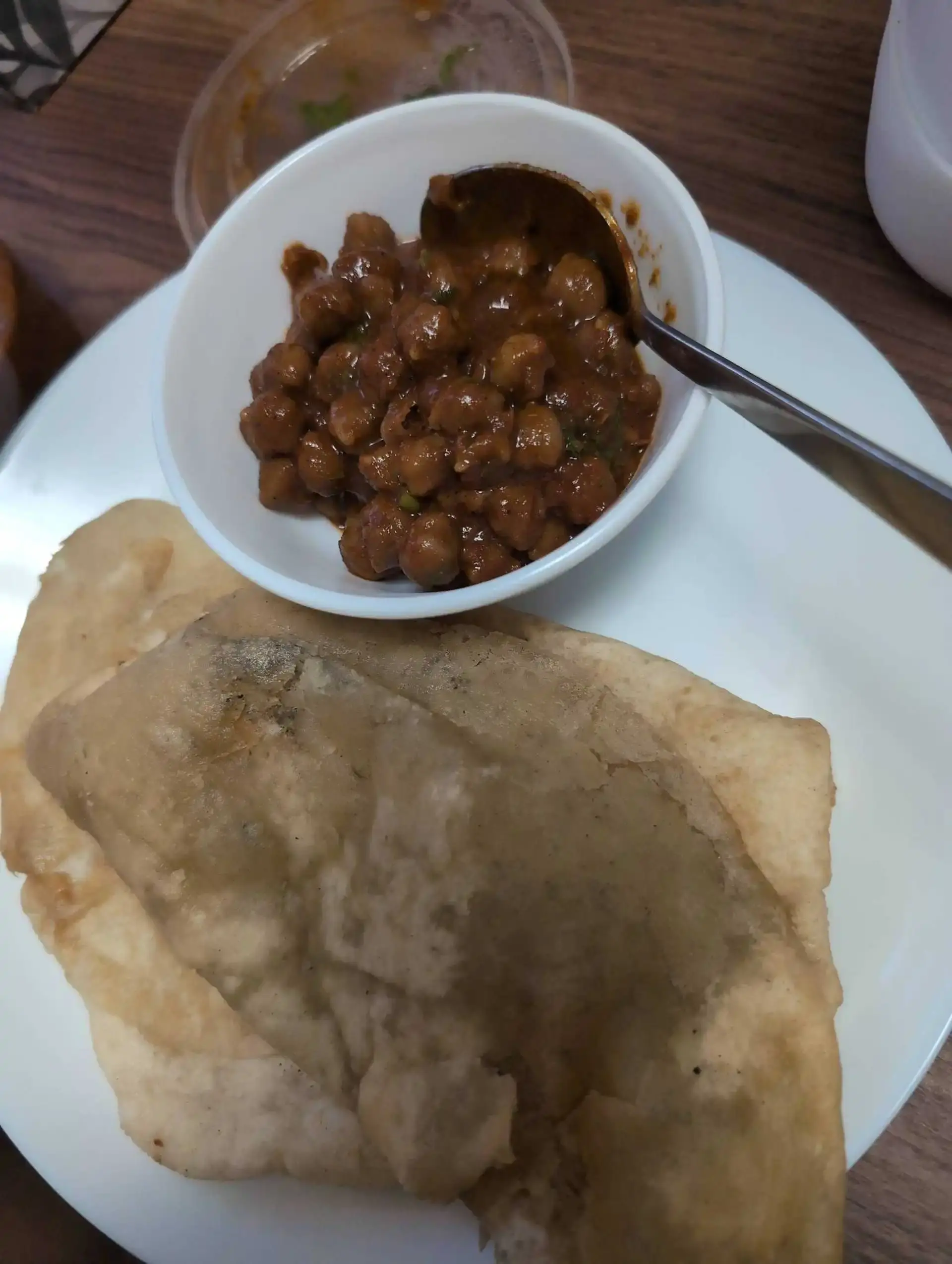 Chole Bhature at Bharat Masala in Mill Woods Edmonton - Punjabi chickpea curry