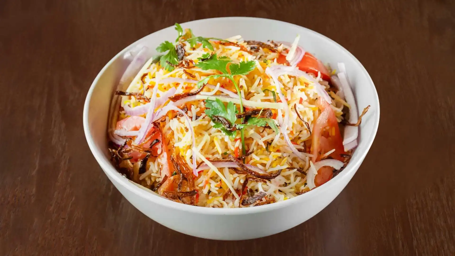 Fresh Vegetable Biryani at Bharat Masala in Mill Woods, Edmonton